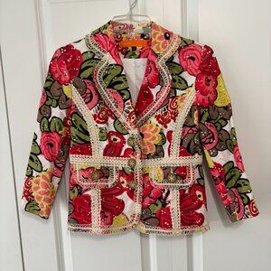 Cynthia Steffe eyelet blazer